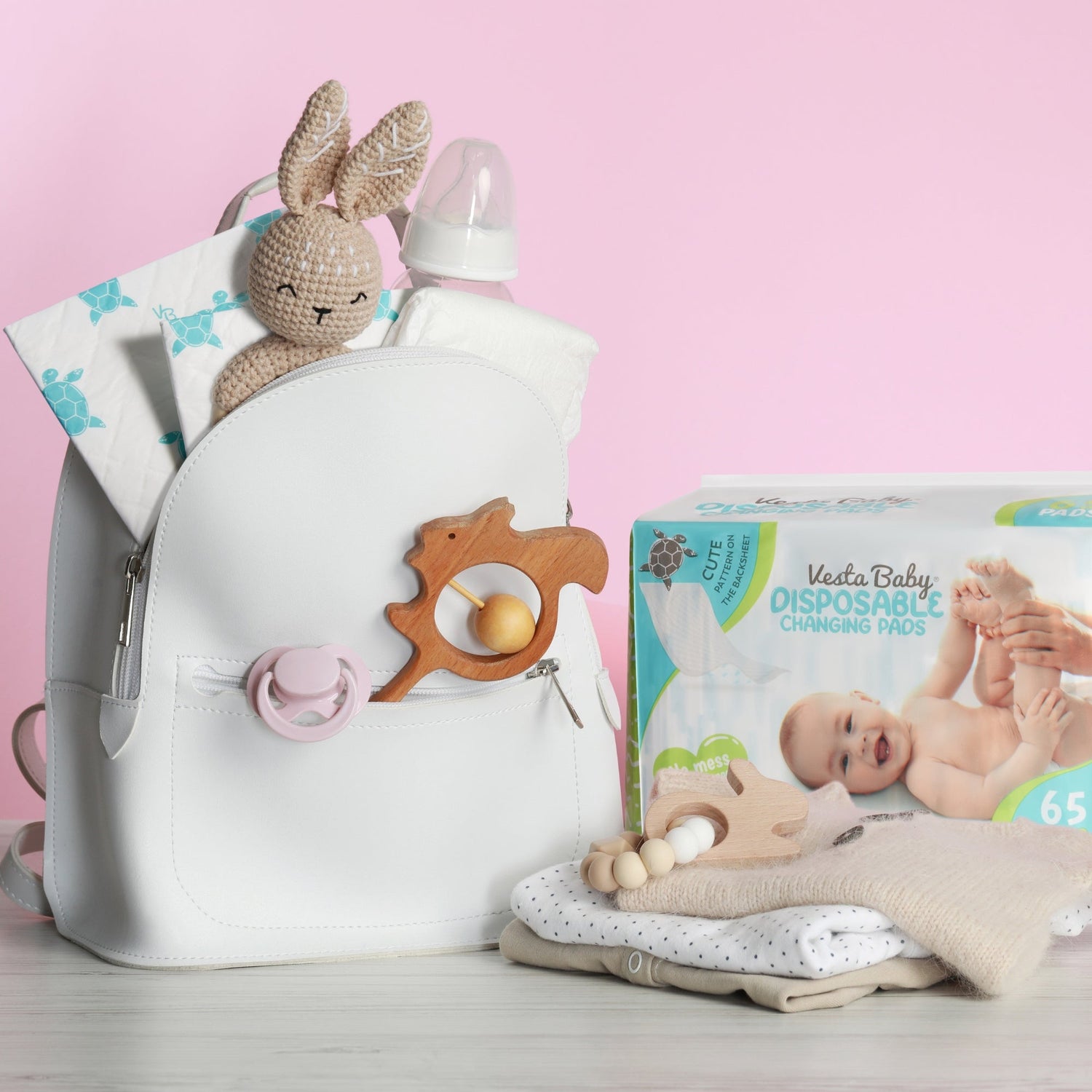 baby changing basket nursery door organizer