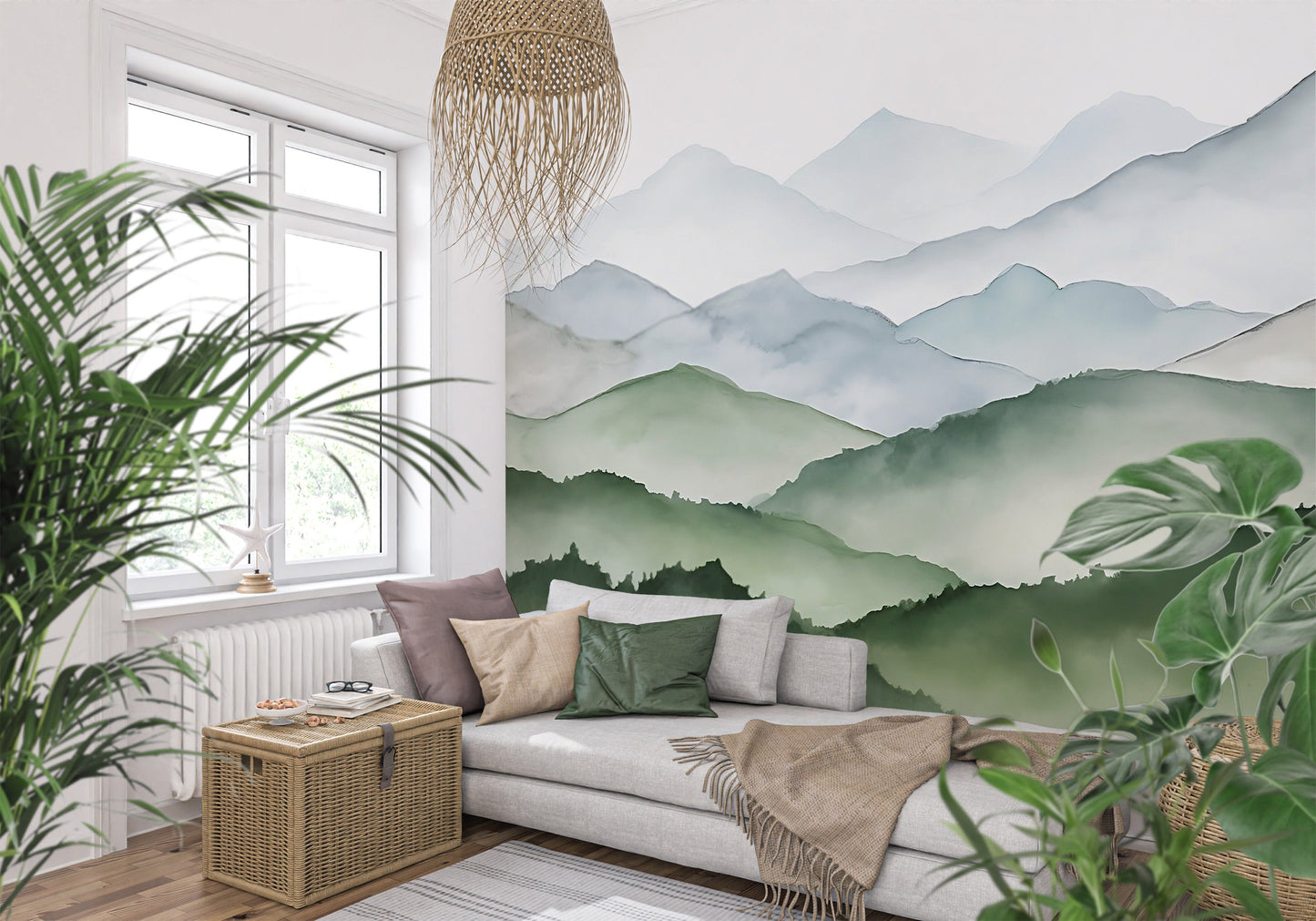 Renter Friendly Peel & Stick Mountains