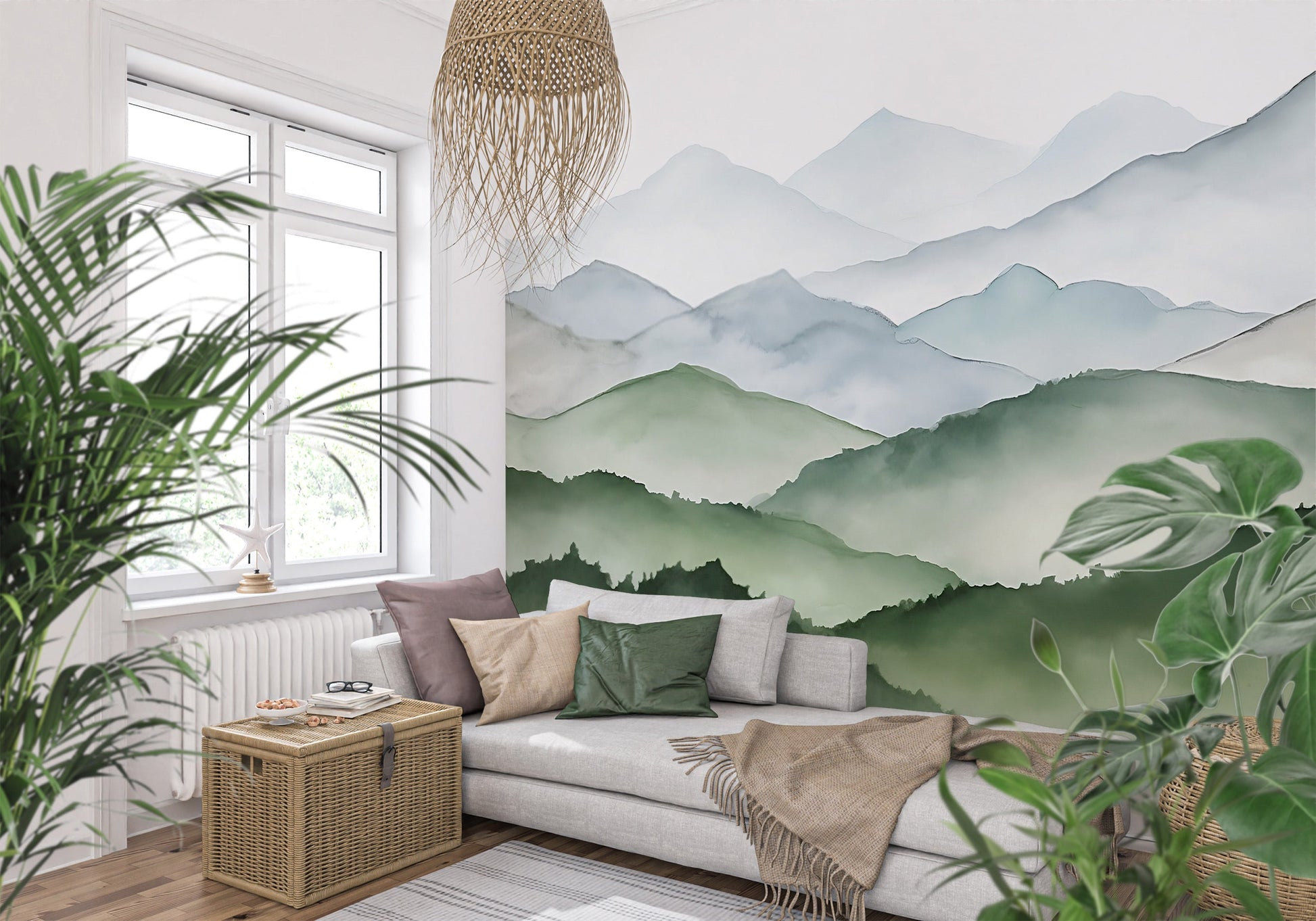 Renter Friendly Peel & Stick Mountains