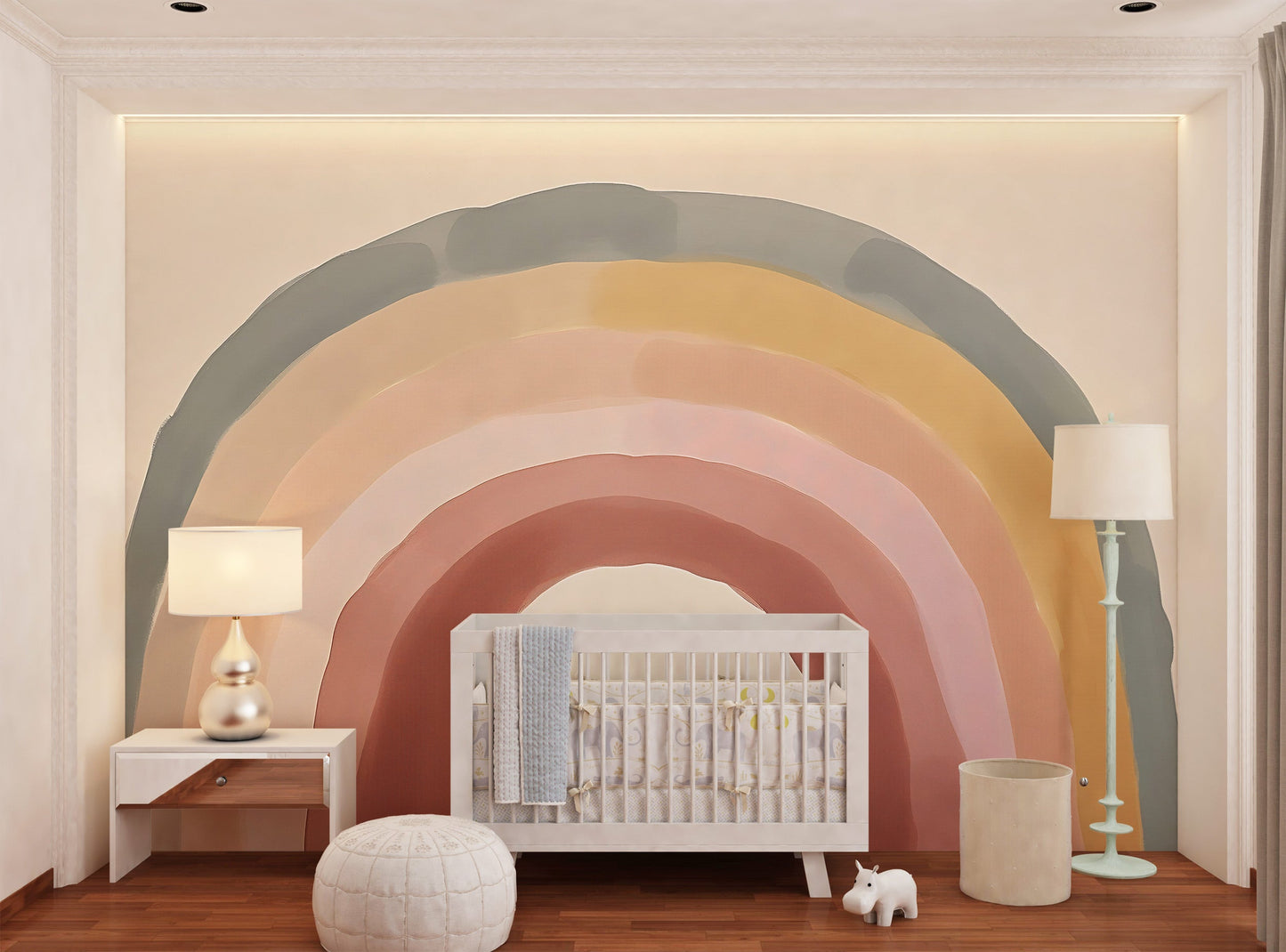 Peel and Stick Rainbow Wall Decal