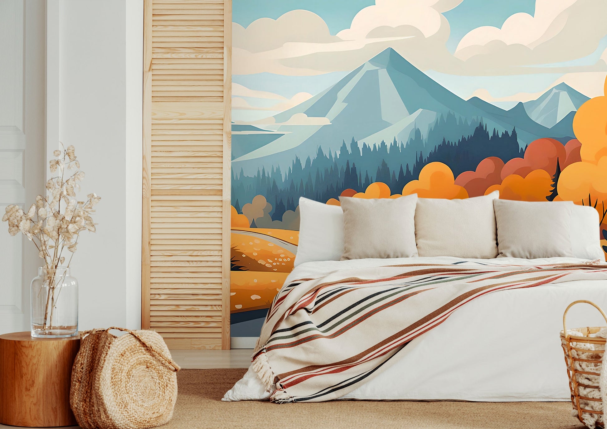 Elegant Peel and Stick Autumn Wallpaper