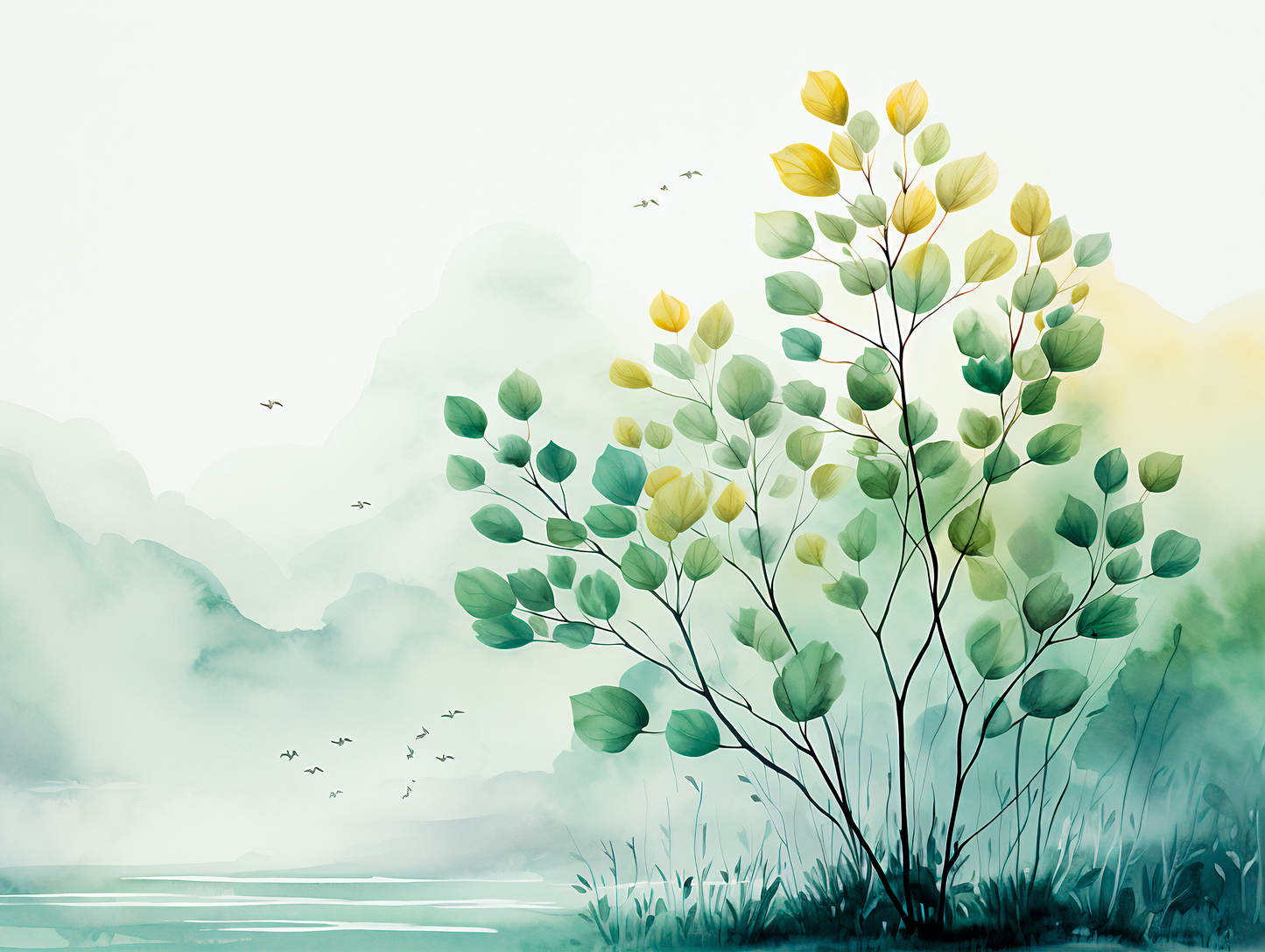 Tree Branch and Botanical Wallpaper