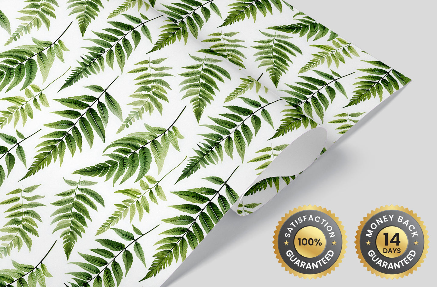 Elegant Green Fern Leaves Wallpaper