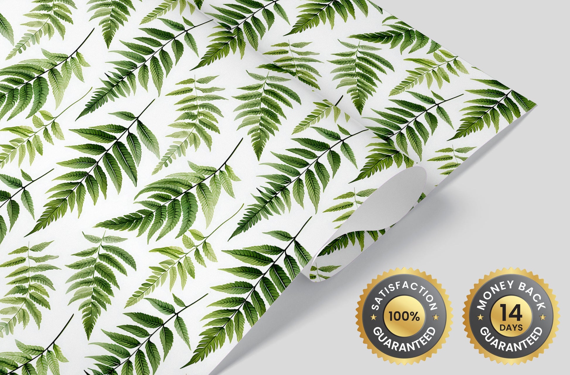 Elegant Green Fern Leaves Wallpaper
