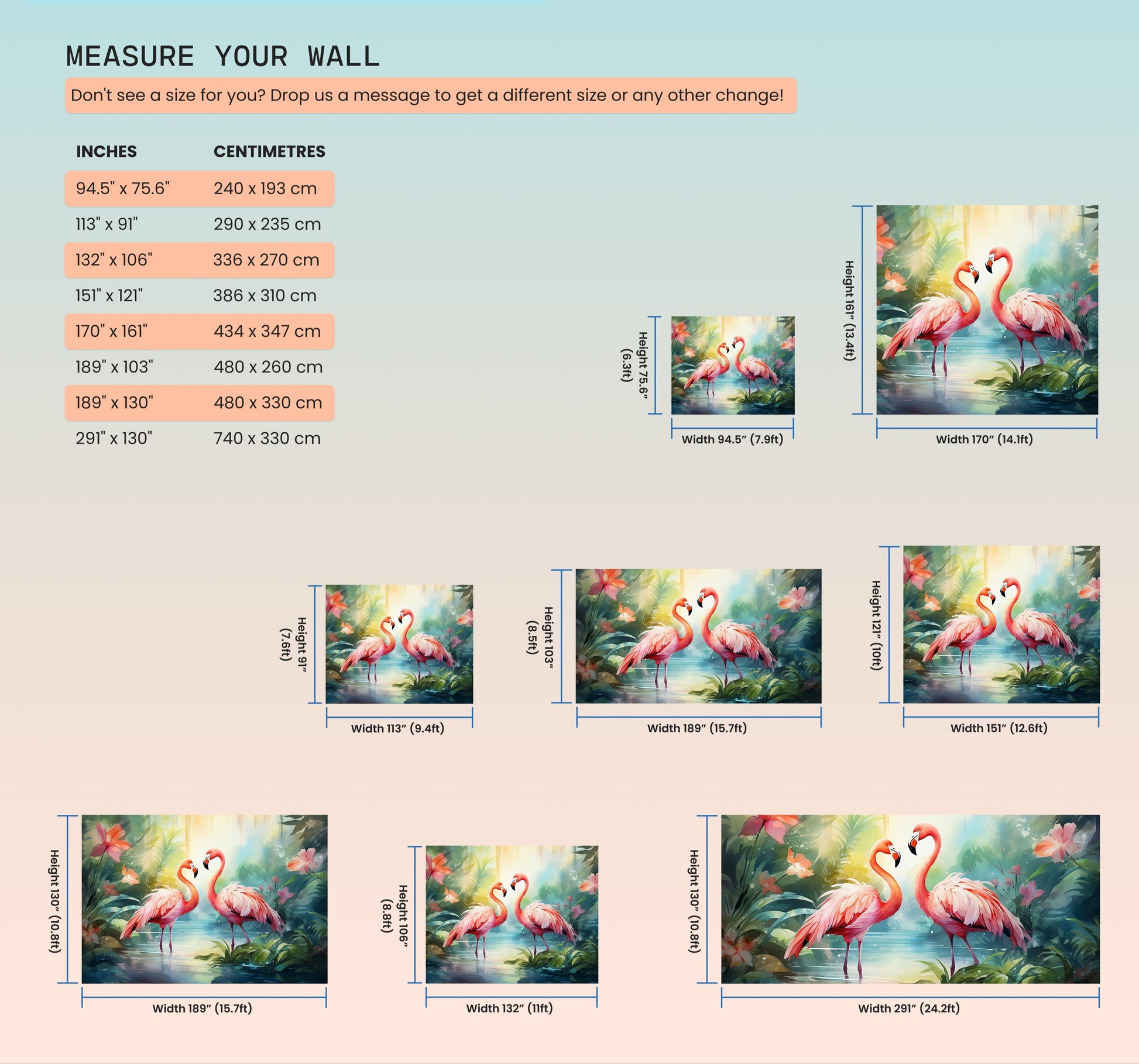 Tropical Removable Wallpaper with Captivating Flamingo Designs