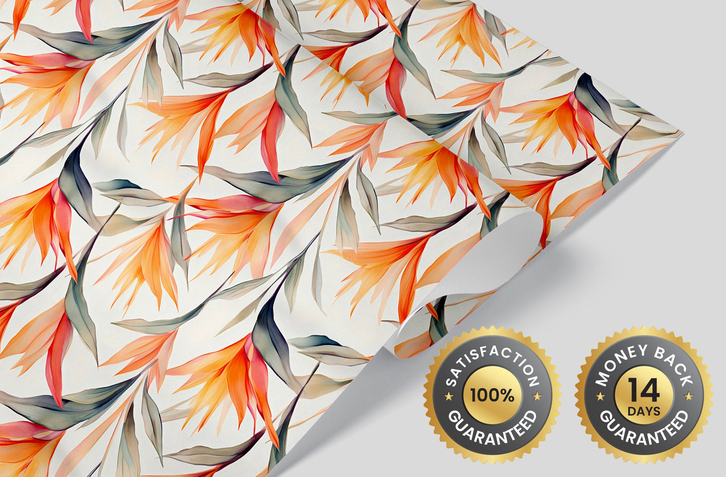 Exotic Floral Wallpaper Mural