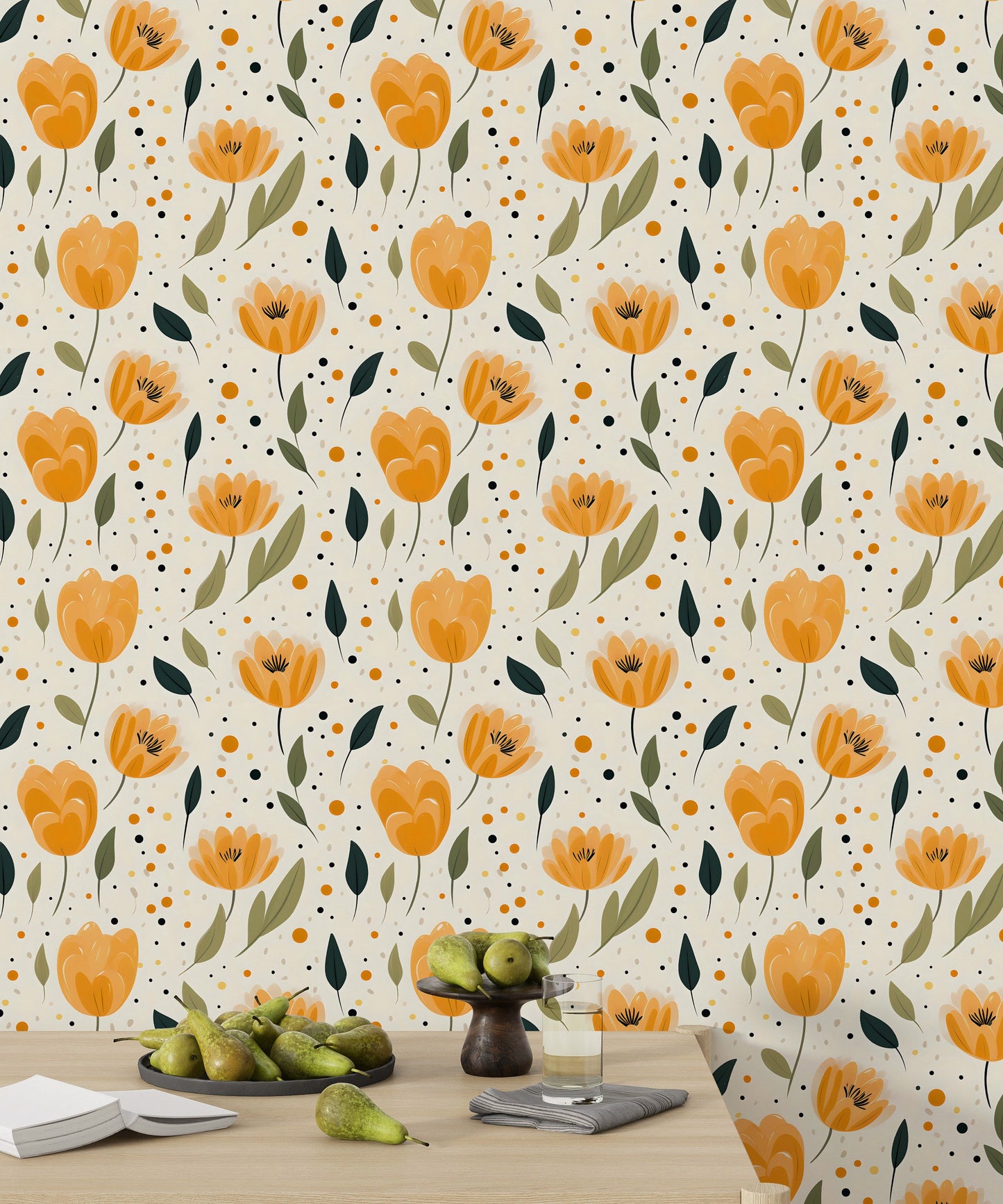 Springtime Floral Self Adhesive Wallpaper