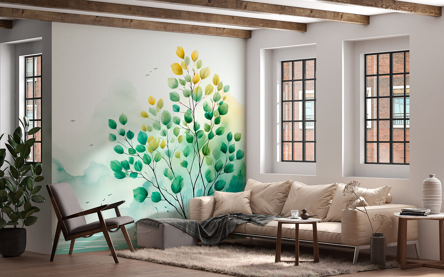 Nature-Inspired Peel-and-Stick Decor