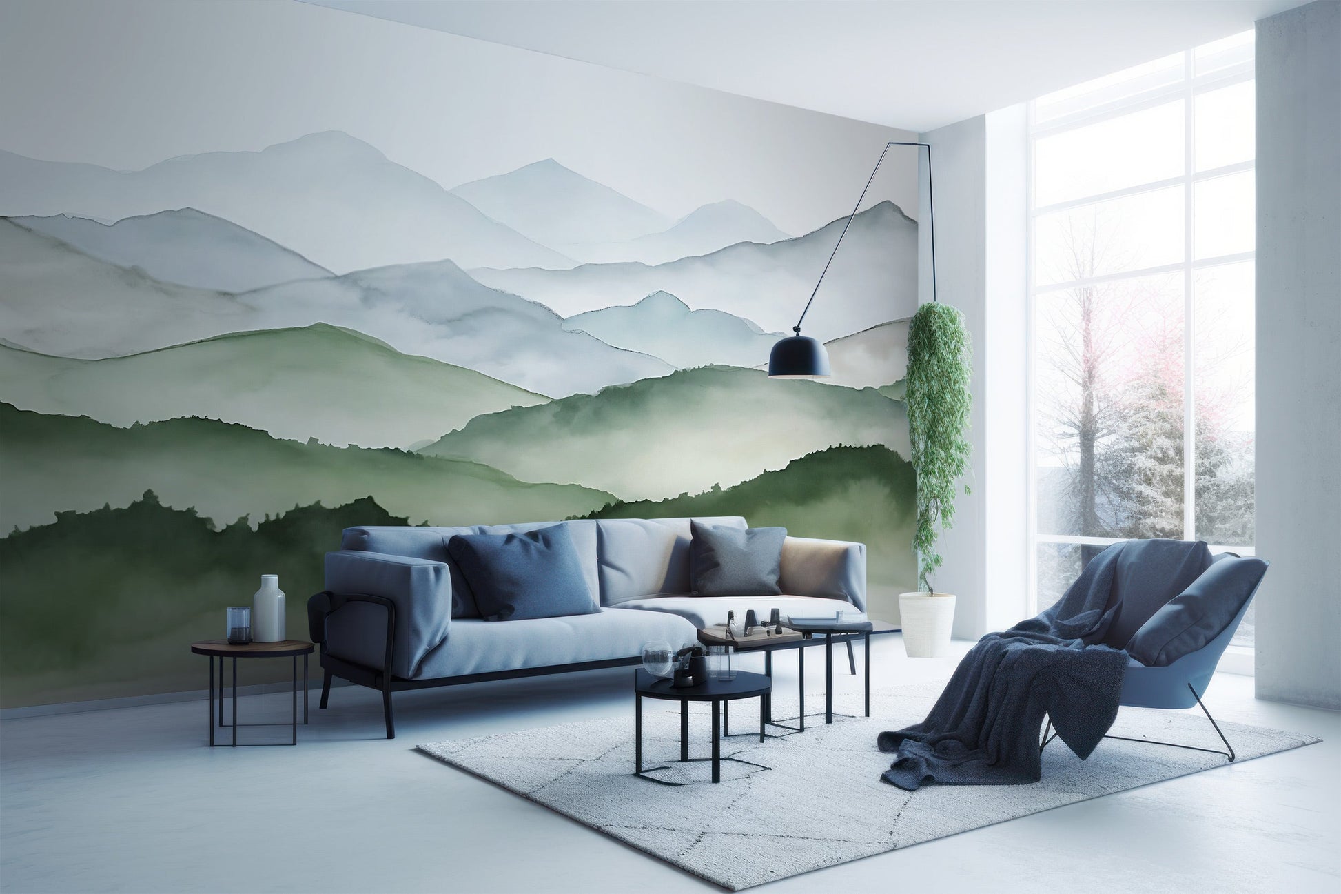 Mountain Range Nursery Wall Decoration