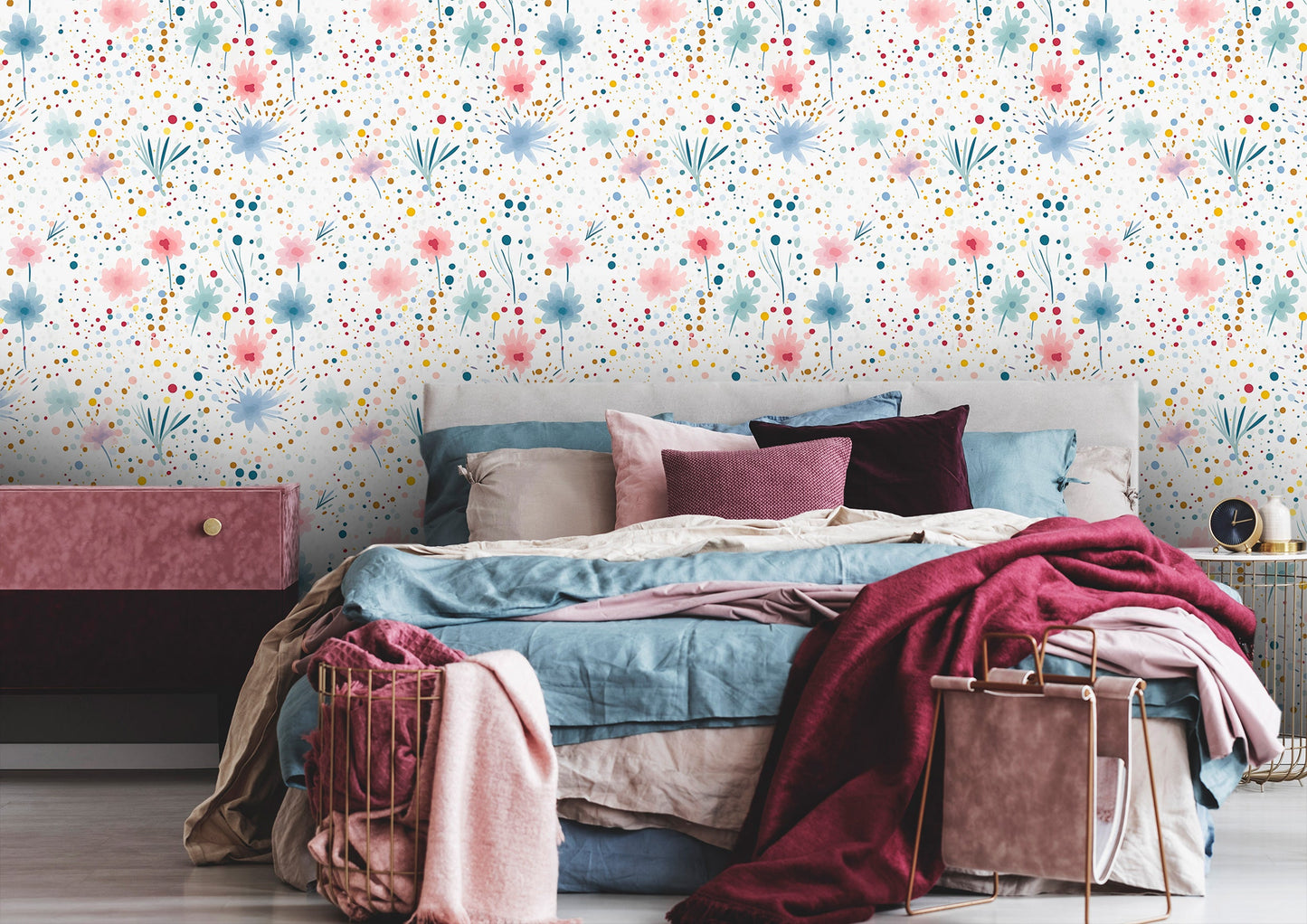 Customizable Botanic Wallpaper for Homes