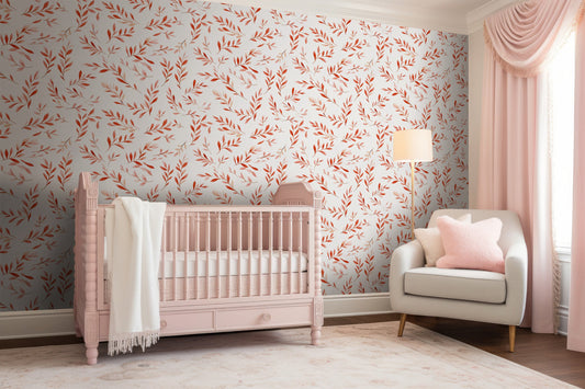Elegant Red Leaves Home Decor