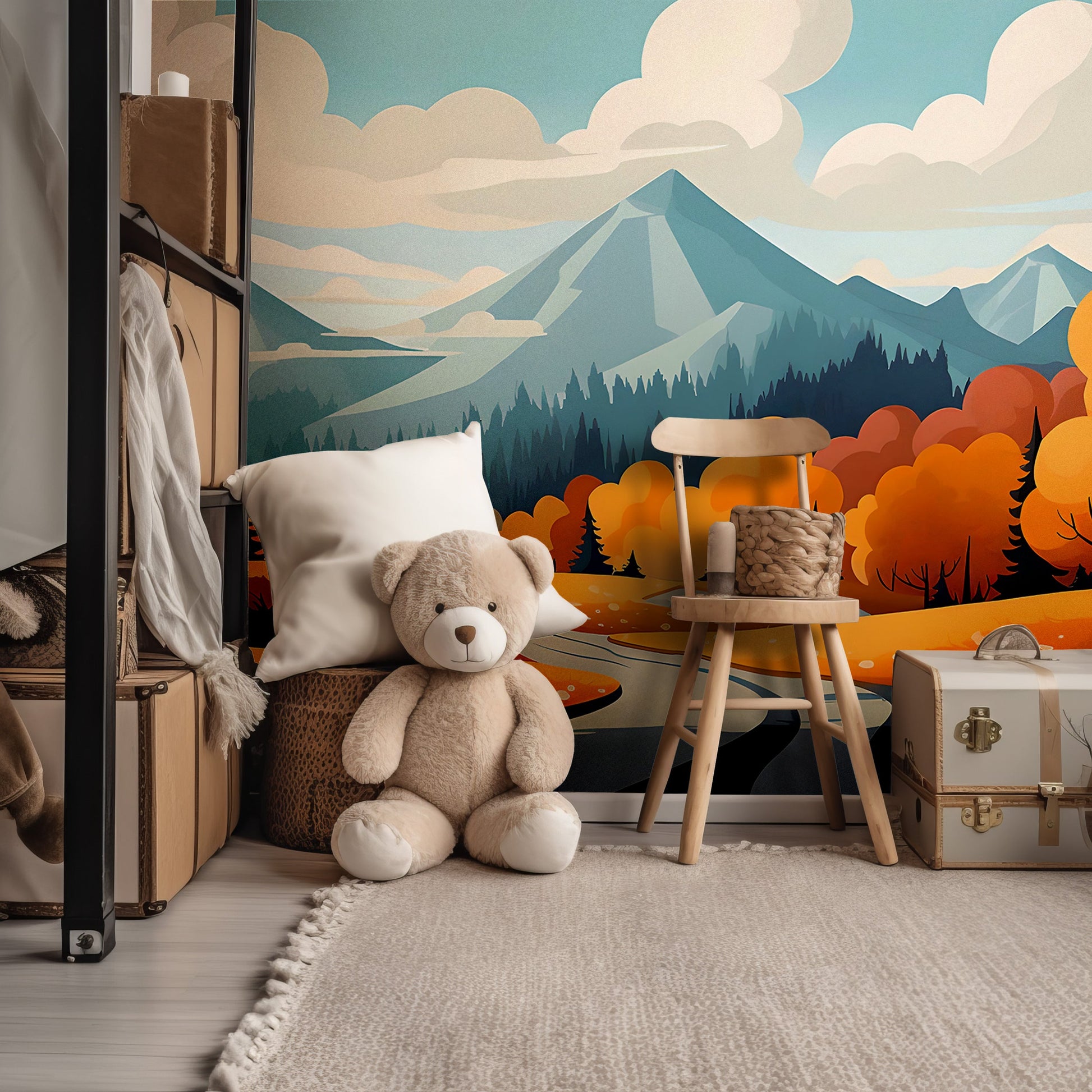 Customizable Autumn Landscape Wallpaper