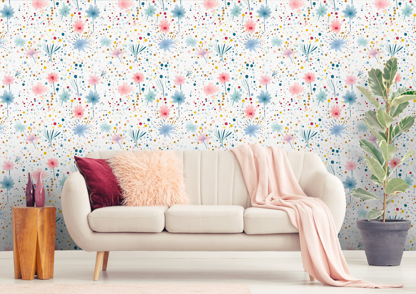 Soft and Serene Watercolor Floral Design