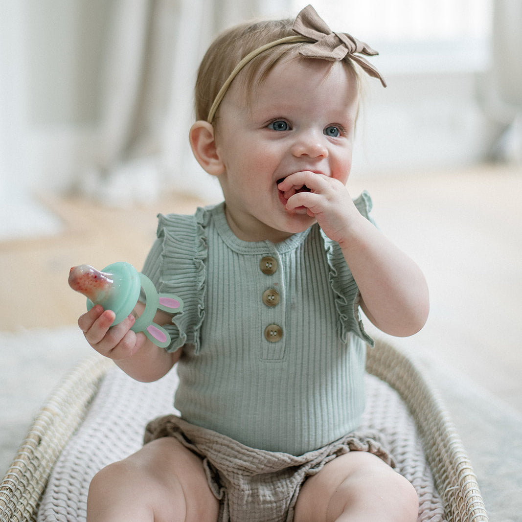 Soft Silicone Fruit Feeder Food Nibbler Teether Set