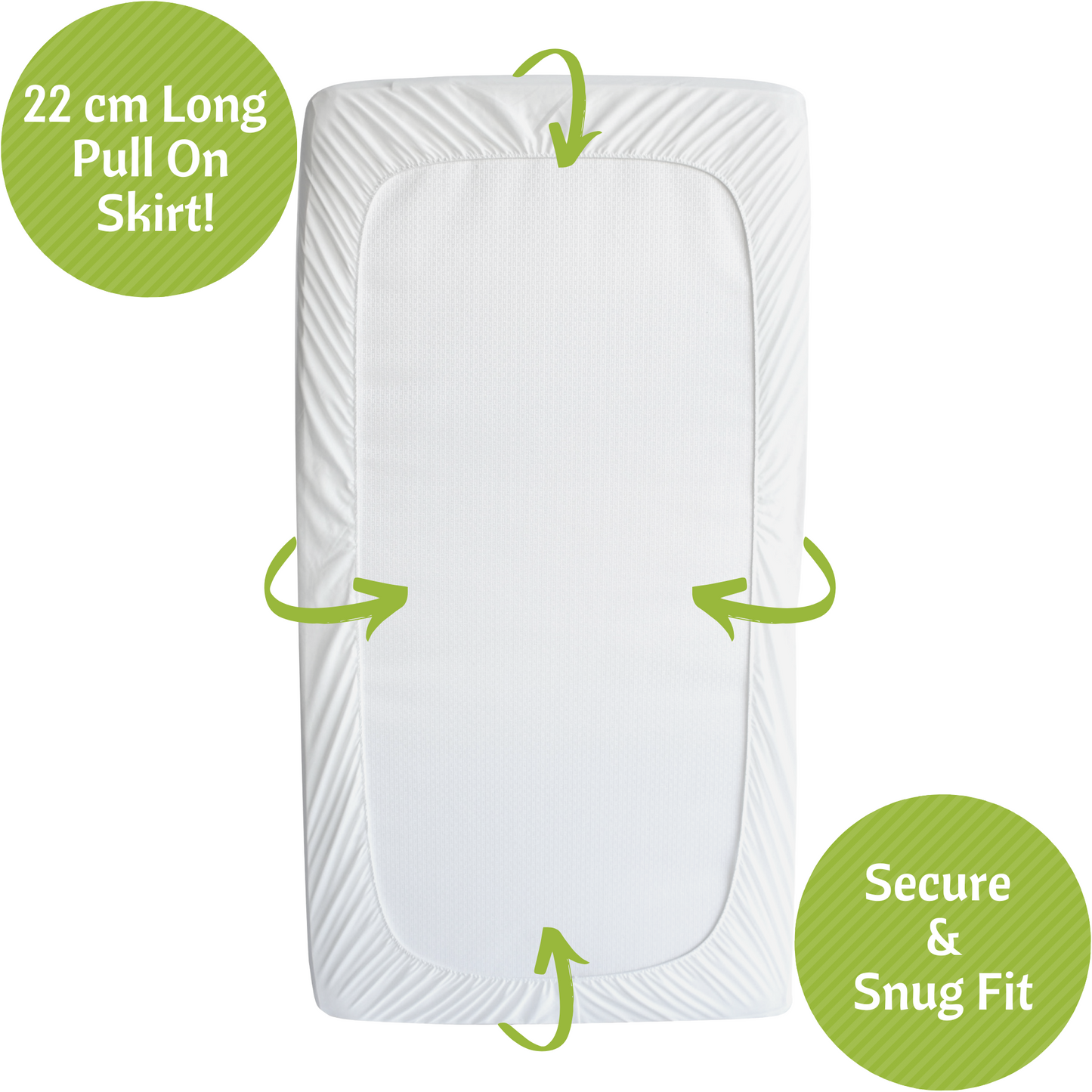 Bamboo Jacquard Cot Mattress Protector 60x120cm