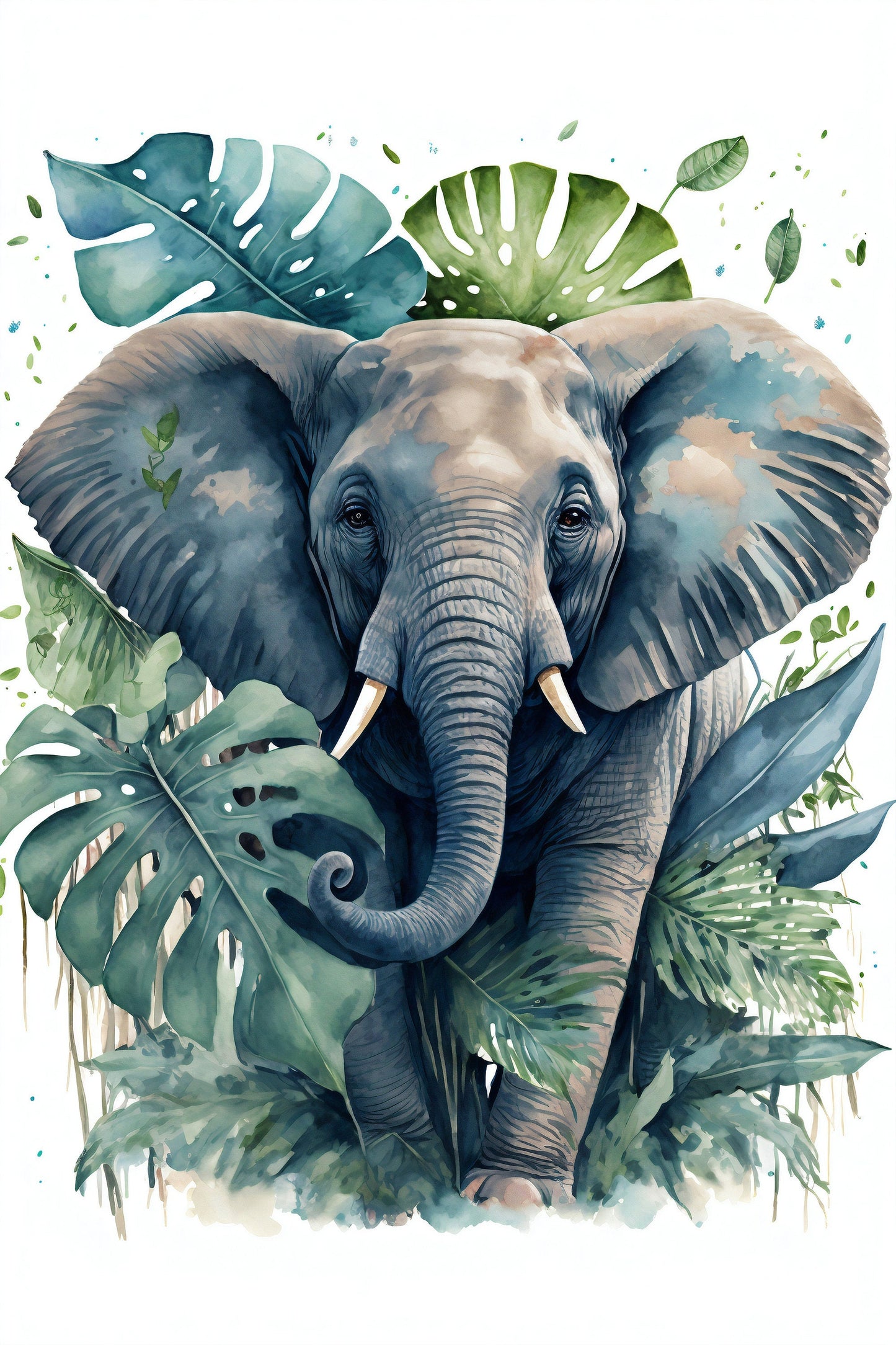 Jungle Elephant Wall Mural