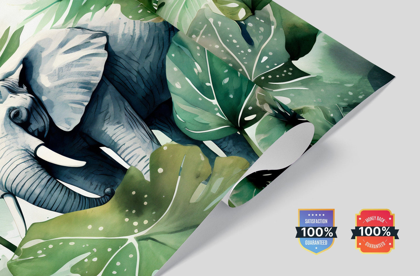 Jungle Elephant Wall Mural