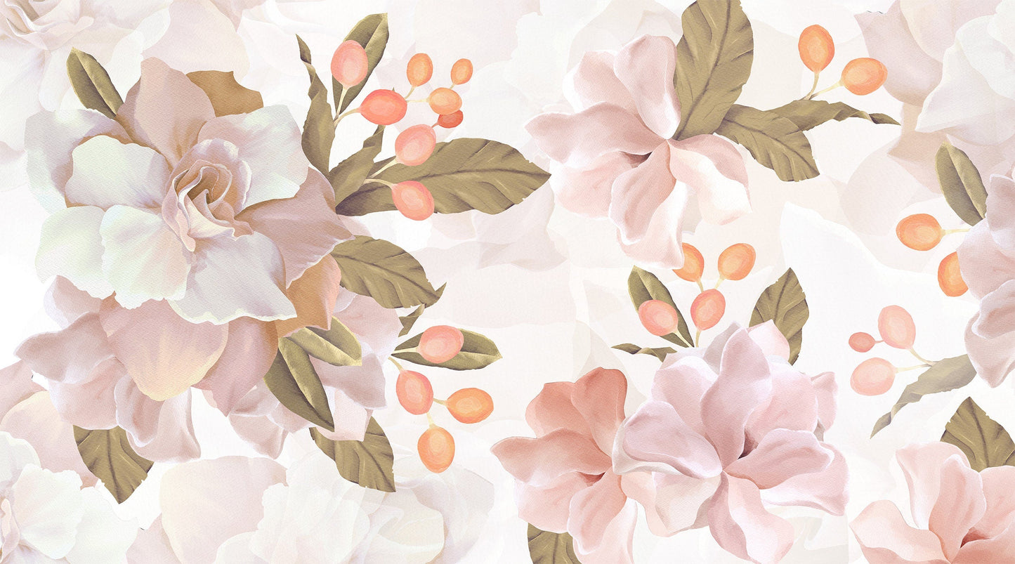 Pink Blossom Mural