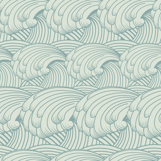 Ocean Waves Pattern Wallpaper