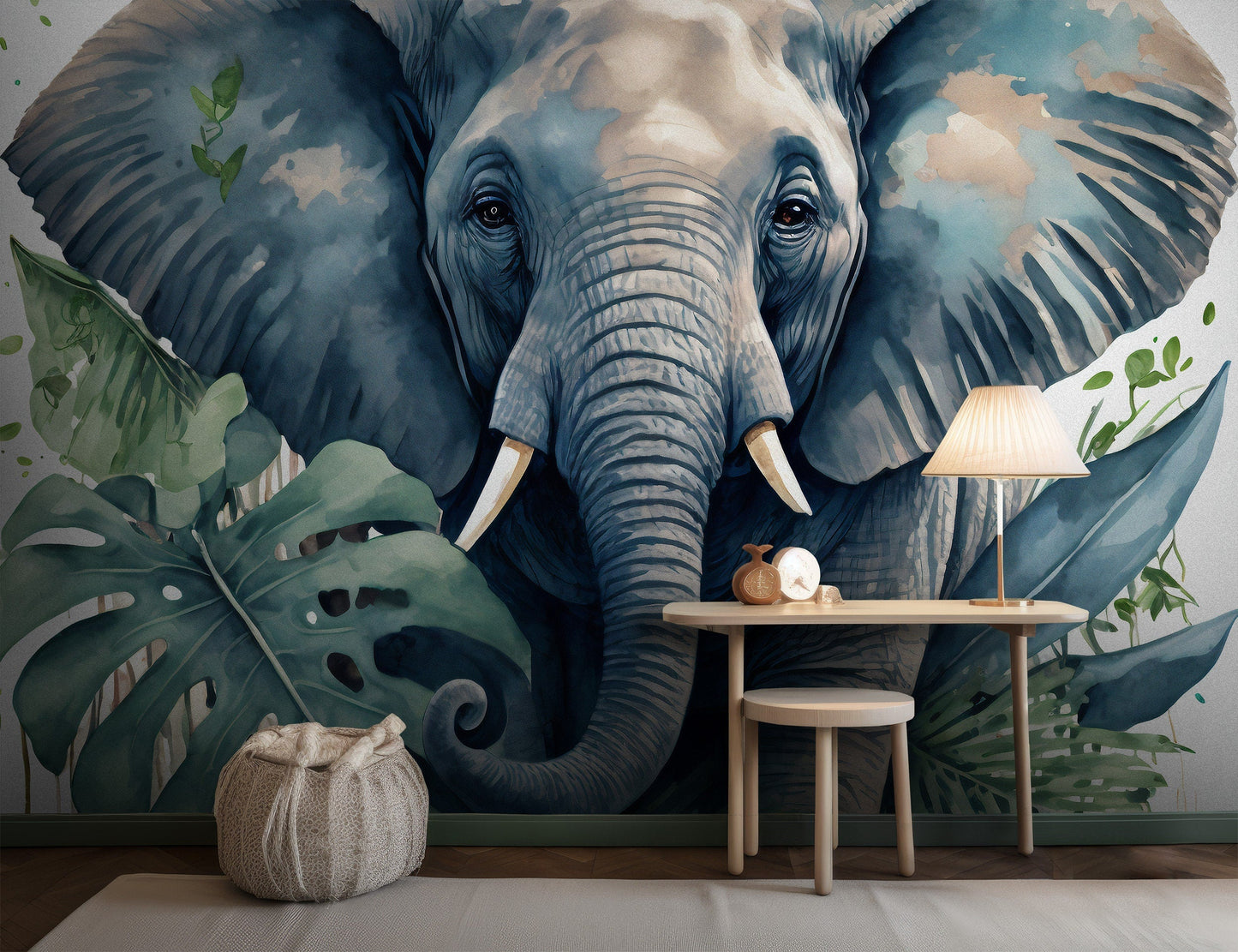 Jungle Elephant Wall Mural