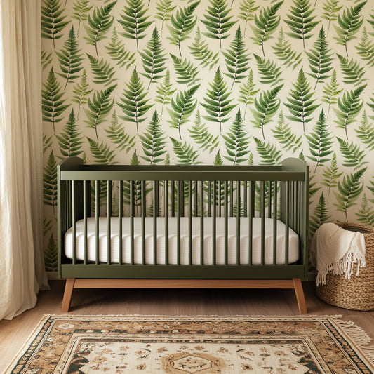 Green Fern Botanical Wallpaper