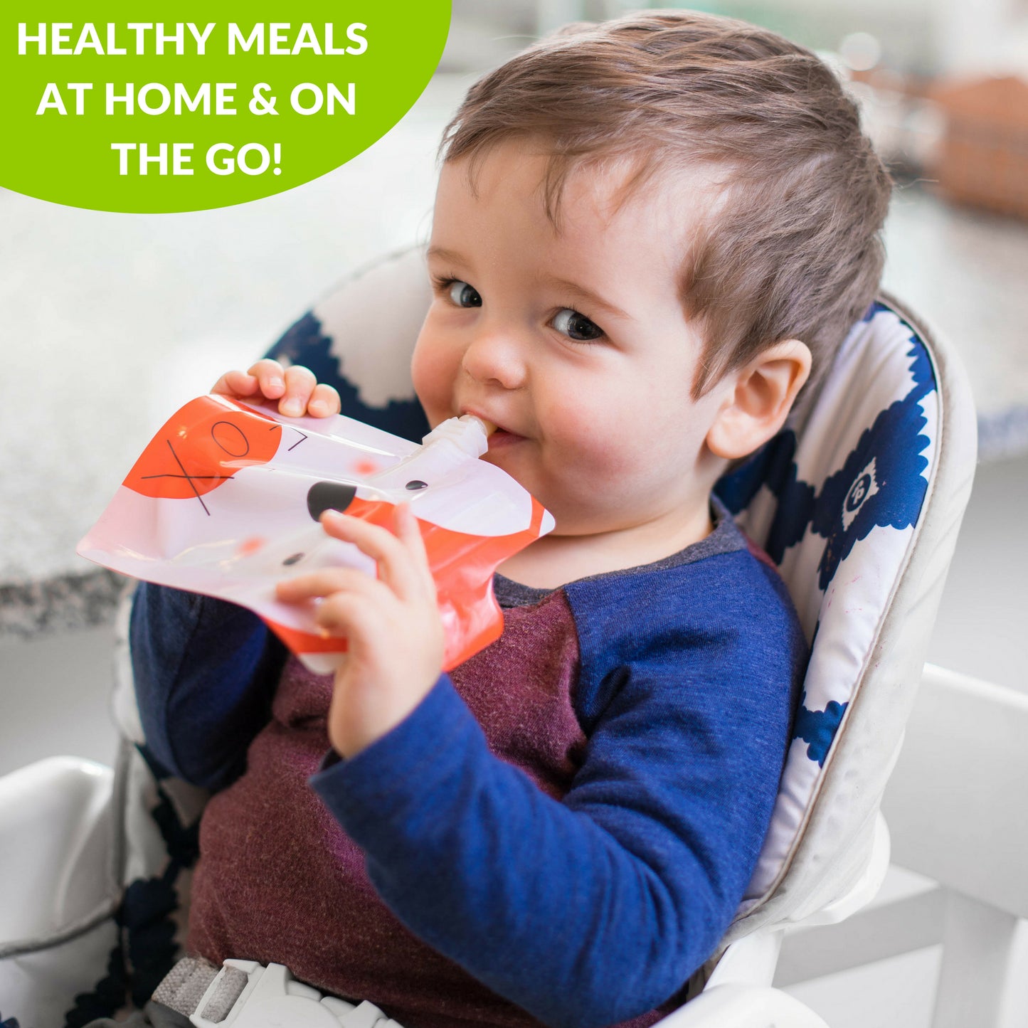 Bolsas de comida reutilizables Squeeze Meals® - Country