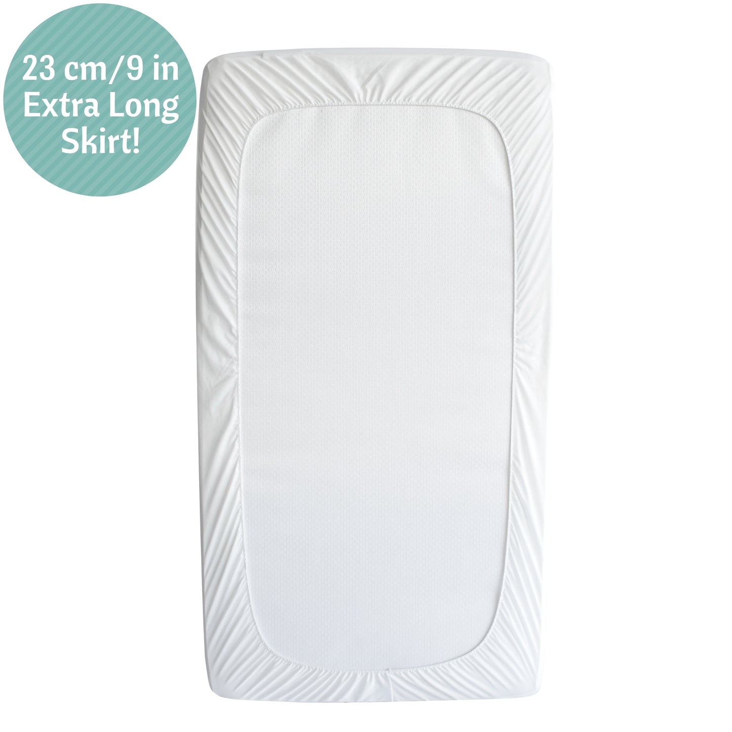 Jacquard Bamboo Crib Mattress Protector 52x28 in
