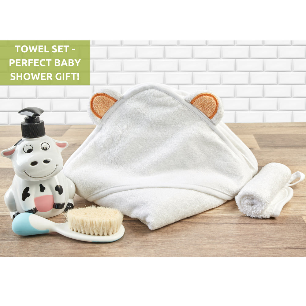 Bamboo Baby Hooded Towel And Washcloth Set