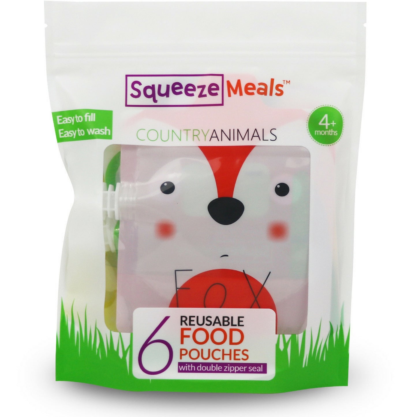 Bolsas de comida reutilizables Squeeze Meals® - Country