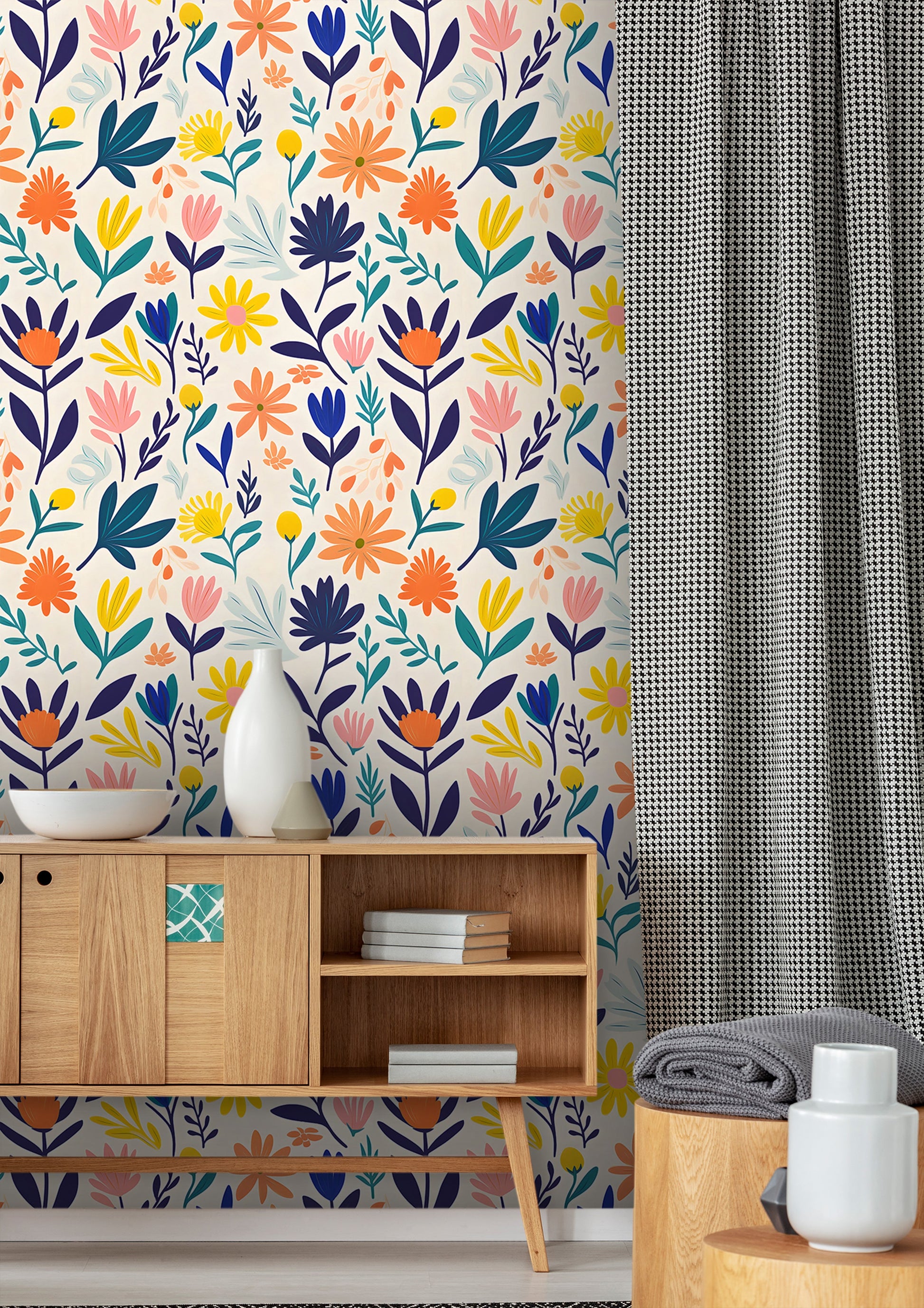 Artistic Peel and Stick Floral Decor