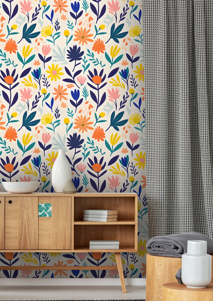 Artistic Peel and Stick Floral Decor