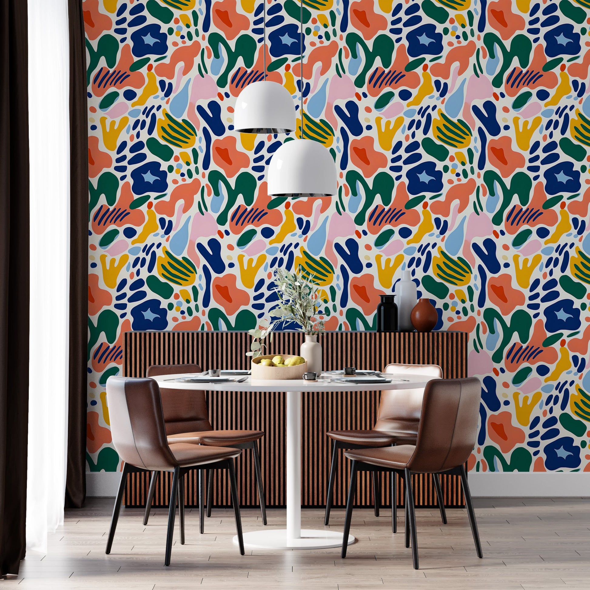 Dynamic Peel and Stick Abstract Wall Decor