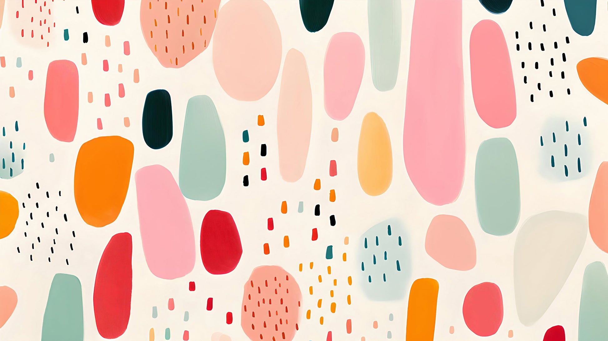 Handcrafted Watercolor Abstract Form Wall Art