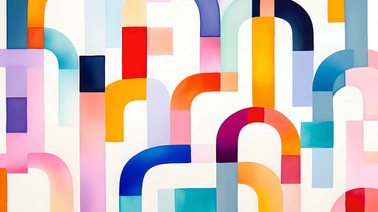 Handcrafted Vibrant Brushstroke Wall Art