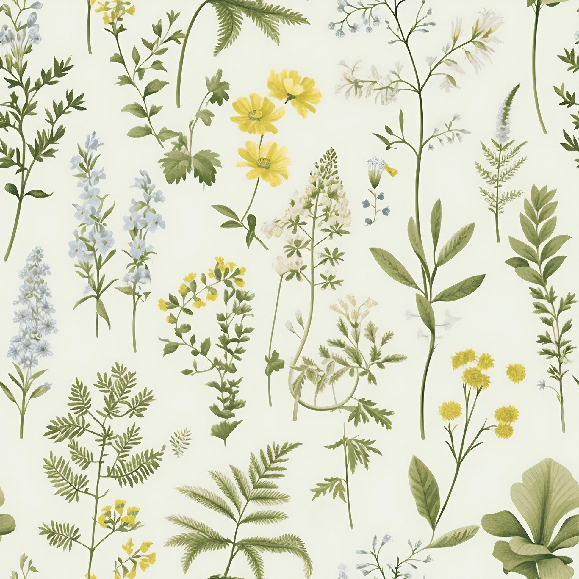 Vibrant Botanical Wallpaper for Colorful and Eye-Catching Home Decor