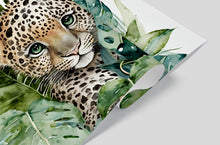 Load image into Gallery viewer, Watercolor Baby Leopard Mural
