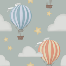 Laden Sie das Bild in den Galerie-Viewer, Removable Hot Air Balloon Wallpaper for Renters
