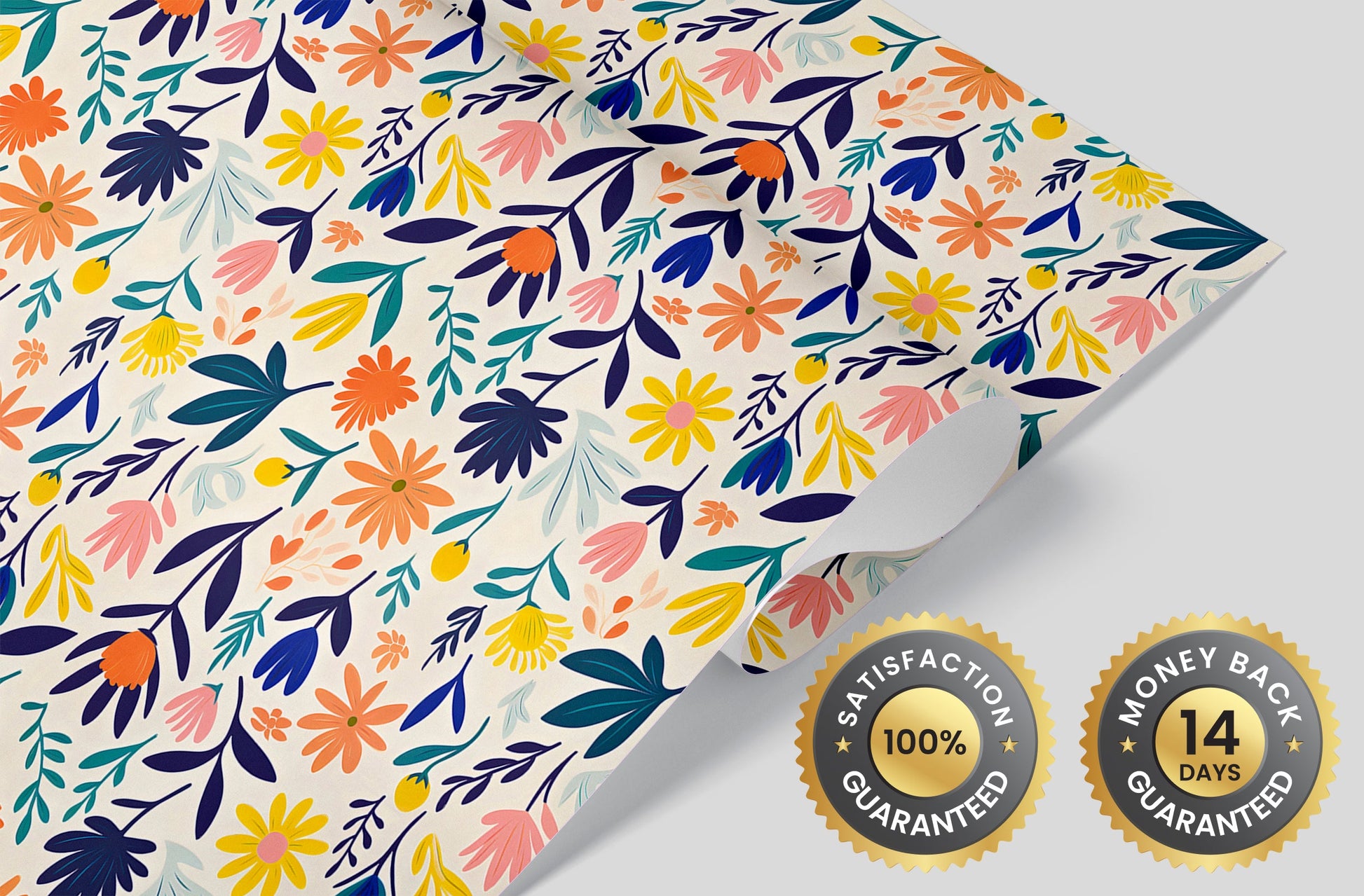 Contemporary Abstract Flower Wallpaper