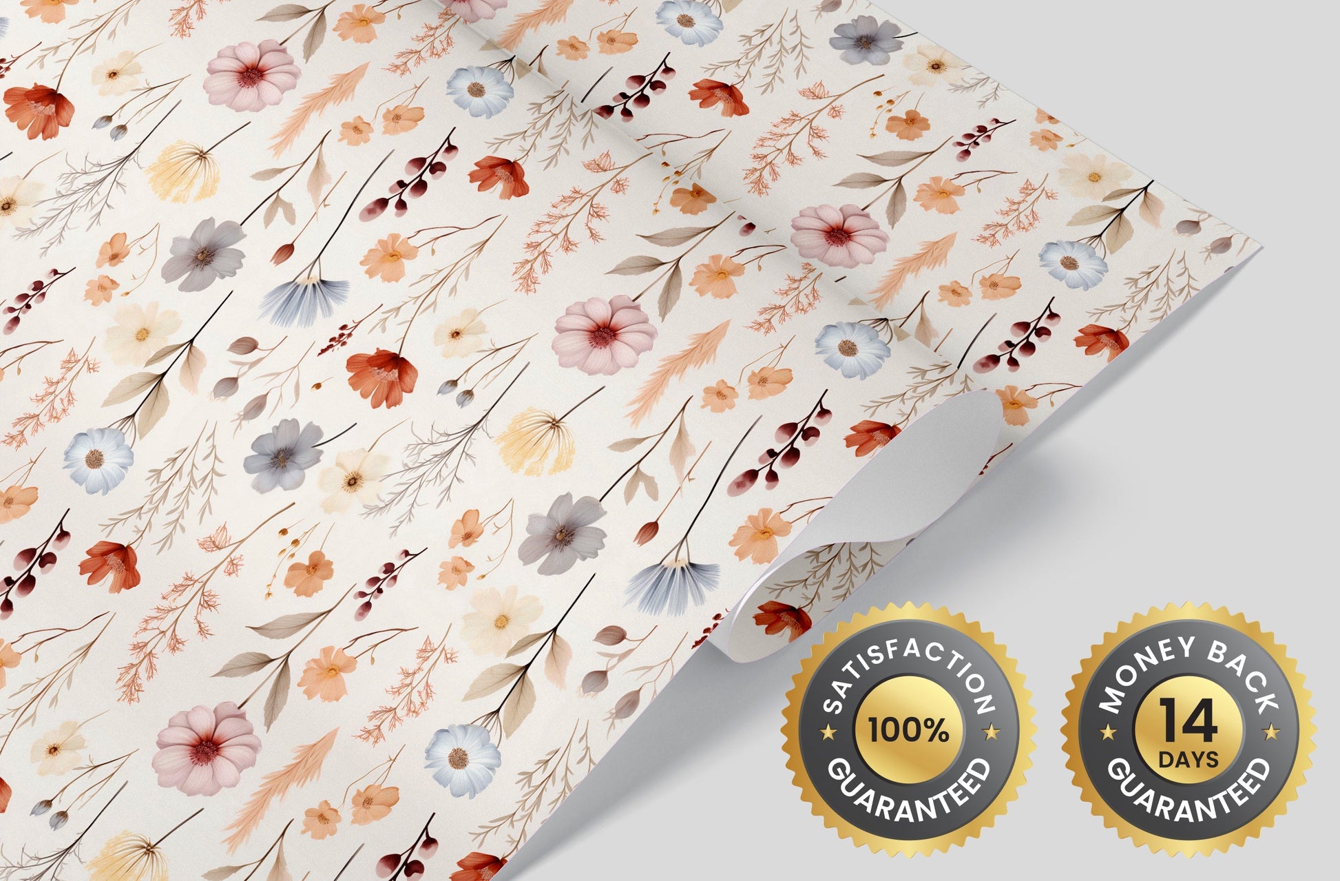 Handcrafted Blooming Meadow Wallpaper