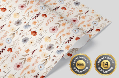 Handcrafted Blooming Meadow Wallpaper