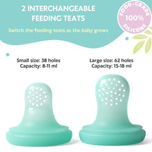 Load image into Gallery viewer, Soft Silicone Fruit Feeder Food Nibbler Teether Set
