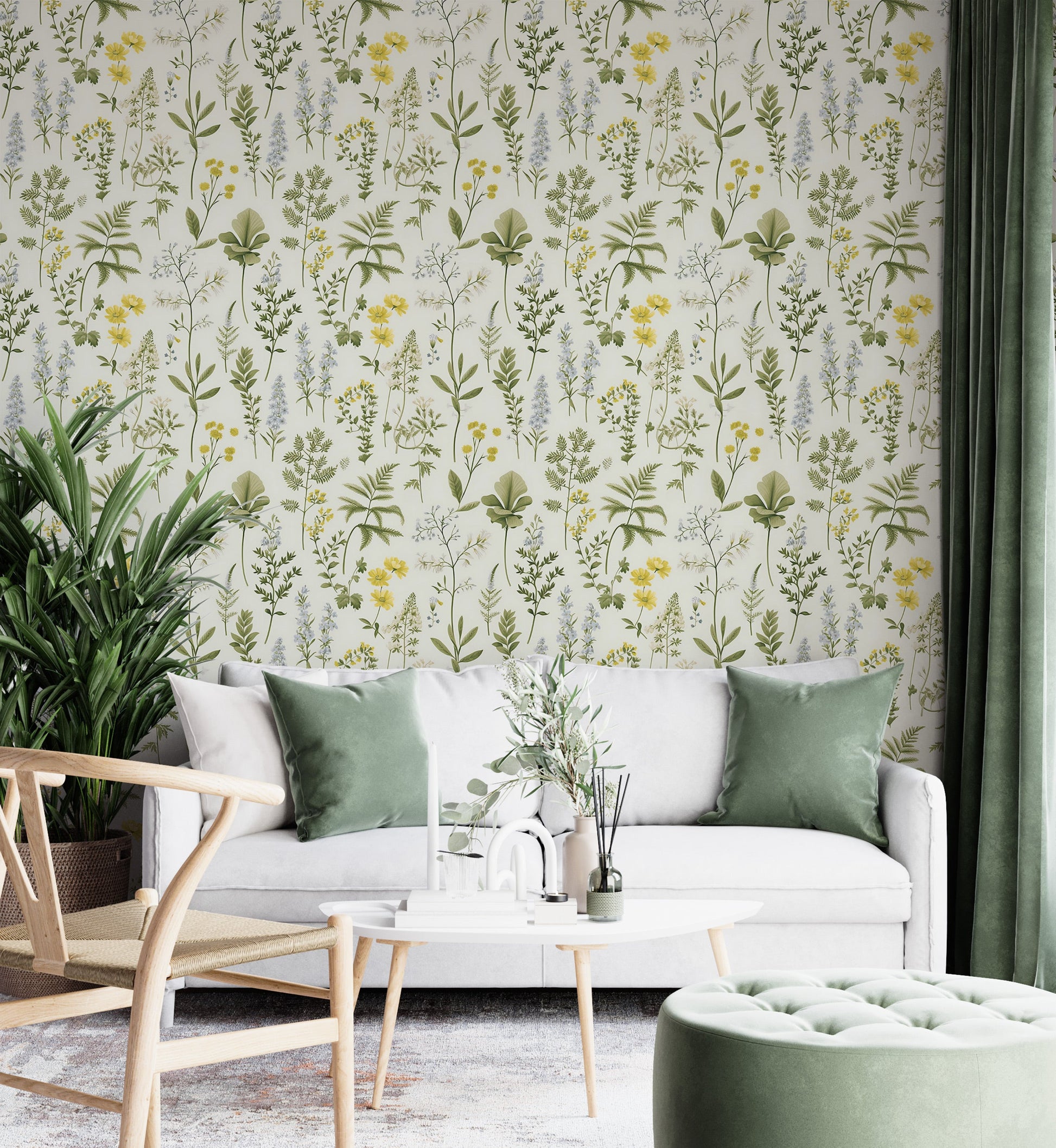 Botanical Wall Decor with Removable Feature for Flexible Home Design