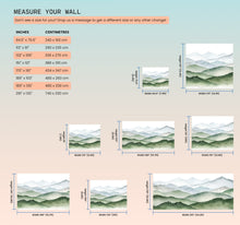 Cargar imagen en el visor de la galería, Eco-friendly Green Mountains Wall Decor
