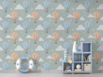 Adventurous Peel and Stick Nursery Wallpaper