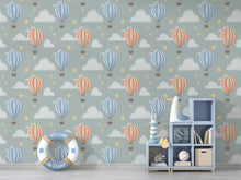 Load image into Gallery viewer, Adventurous Peel and Stick Nursery Wallpaper
