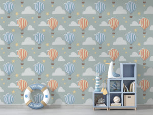 Adventurous Peel and Stick Nursery Wallpaper