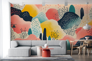 Vibrant Brushstroke Wall Decor