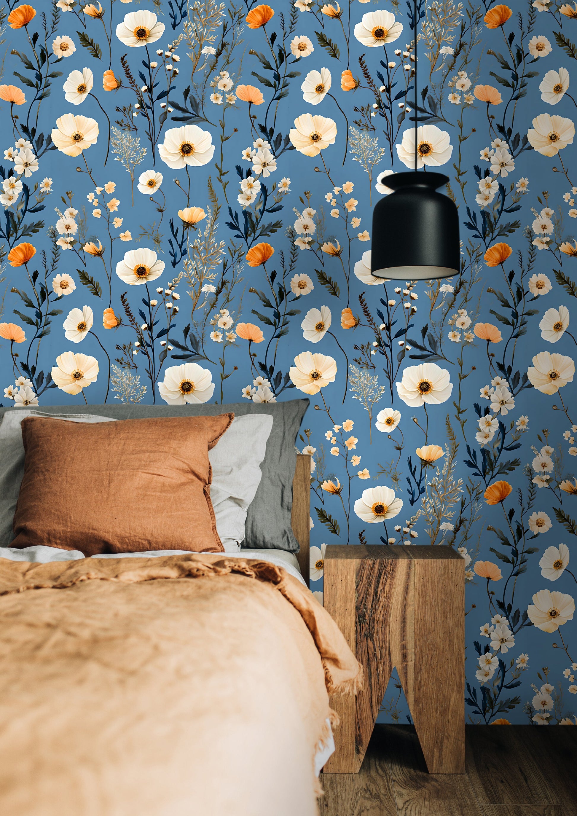 Vibrant Field Floral Peel and Stick Mural
