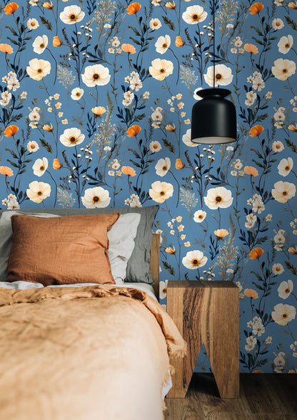 Vibrant Field Floral Peel and Stick Mural