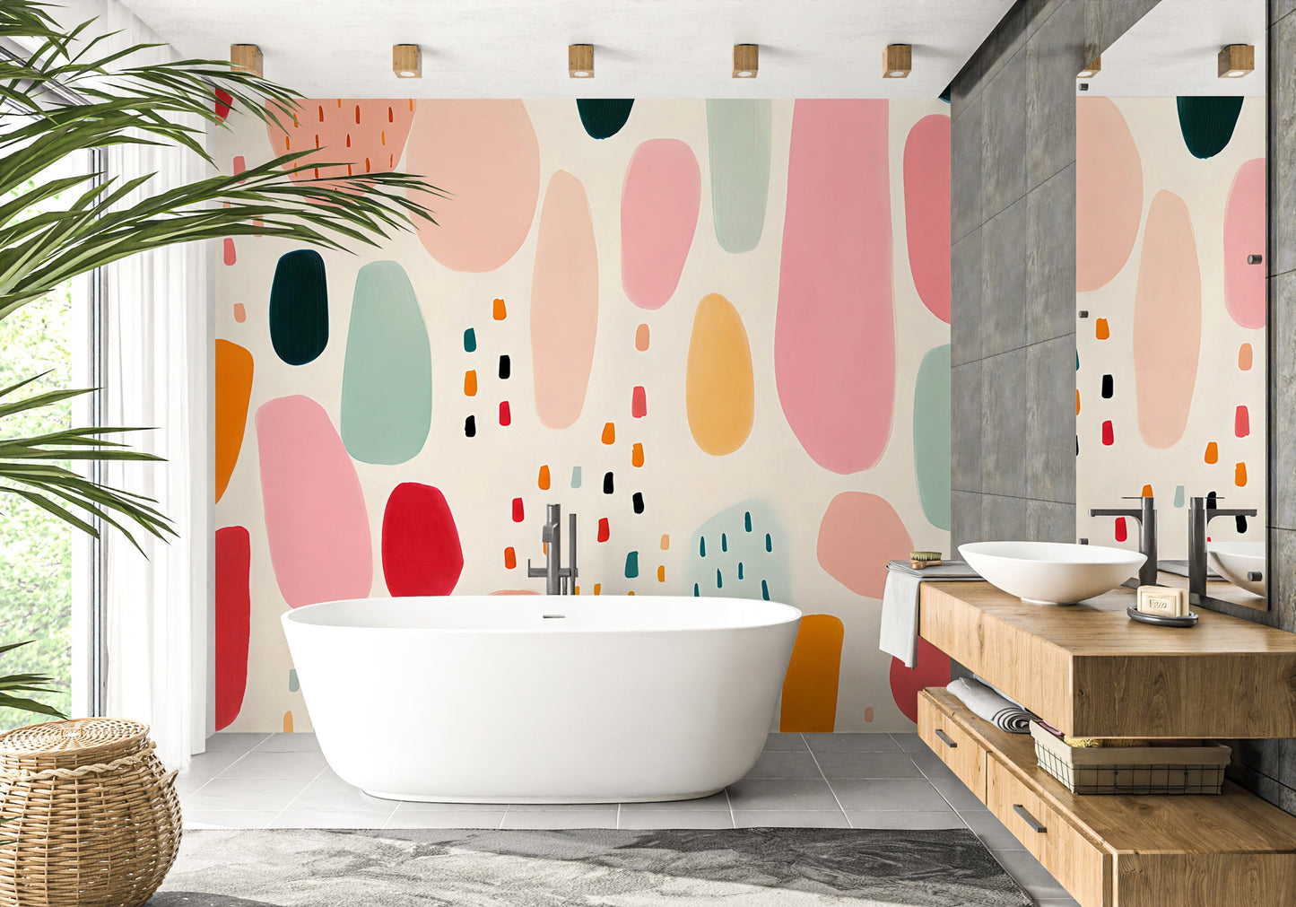 Unique Vibrant Abstract Wall Poster